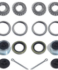 Two Sets Boat Trailer Axle Bearing Kit For 1 Inch 2000-2200 Lb Axles With L44643 L44610 Bearings, 12192TB Grease Seals