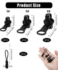 Universal Zipper Repair Kit 9 Pack With Small Medium Large Sliders And Three Zipper Pulls Per Size For Jackets Backpacks Coats Tents Luggage And Bags Black Durable Metal Pulls Included For Easy Replacement On Gear