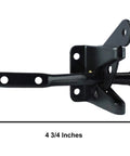 Built Tough Single Sided Wood Fence Gate Latch With Straight Up Rustproof Marine Coating, 4¾ inches, durable steel construction.