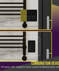 Black Triple Paddle Decorator Light Switch Single Pole 15A Residential Grade That Lets You Run Three Lights From One Location Shallow Body Fits Standard Junction Boxes Durable Polycarbonate Thermoplastic Construction installed in a 1-gang wall plate