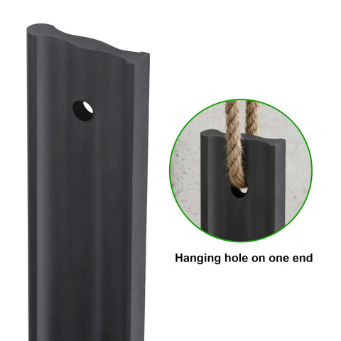 24 Inch Anodized Aluminum Straight Edge Ruler For Checking Surface Straightness And Machinery Alignment, precision black metal ruler with hanging hole