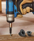 2026 Upgraded Low-Profile Impact Socket Adapter Set Lets You Get Into Tight Spots With Ease. 4-Piece Drive Reducer Kit Fits 1/4 To 3/8, 3/8 To 1/2, 1/2 To 3/4, And 3/4 To 1 Inch For Quick Fixes On Any DIY Project. impact drill using low-profile chrome vanadium adapter on wood screw