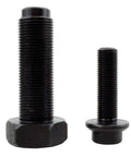 Rock Solid M36 X 1.5RH Flywheel Puller Tool For Aprilia RSV4 2009-2019, showing two black threaded bolts, high-strength steel, used in repair.