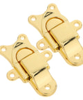 Get Cool 2pcs Vintage Zinc Alloy Toggle Latch Buckle Locks For Toolboxes And Jewelry Cases Super durable gold metal locks.