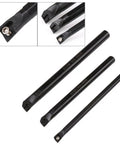 SCLCR Lathe Boring Bar Kit With Internal Turning Tool Holder, 10 CCMT0602 Inserts, 3 Wrenches for CNC Machines SHB Boring Bar