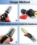 Instructions for using Three Pack Replacement Bobbins For Automatic Inflator In Inflatable Life Jackets And Vests with CO2 cylinder.