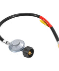Six Feet Low Pressure Propane Regulator With CSA Certified LPG Hose For LP Gas Grills Heaters And Fire Pits Type1 QCC1 Compatible