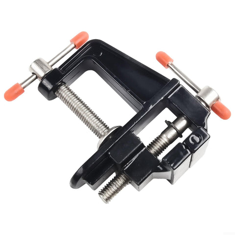 Handy Space Saving Mini Bench Vise With Cast Aluminum Body And Steel Screw And Handle, lightweight and portable for DIY projects.