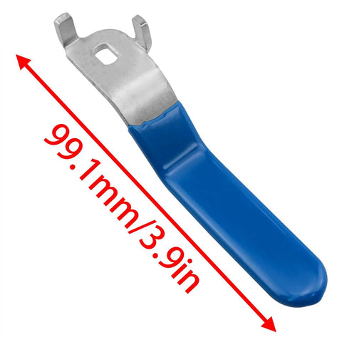 Blue Ball Valve Handle for Outdoor Faucets DN15 Stainless Steel Lever Heavy Duty Replacement Chrome Plated Water Valve Handle