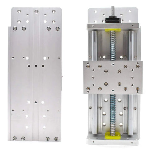 300mm Travel Linear Rail With SFU1605 Ball Screw And Aluminum Guide Stage 150kg Load Capacity 89x61mm Bottom Plate Heavy Duty