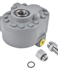 16.6 GPM Hydraulic Pump and Motor Pack for Beefy Lifts and Machinery, 540 RPM, 2250 PSI, SAE fittings, gray housing