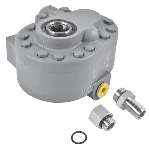 16.6 GPM Hydraulic Pump and Motor Pack for Beefy Lifts and Machinery, 540 RPM, 2250 PSI, SAE fittings, gray housing