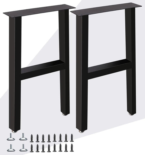 Heavy Duty 28 Inch Metal Table Legs For Dining Desk Coffee Table And Office Use DIY Furniture Legs With 17.7 Inch Width