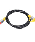 Heavy Duty Hydraulic Pressure Test Hose 2m 6ft 630Bar With PU Sheath Pro Grade Flexible Hose M16x2 Fittings And BSP One Quarter Inch Connector