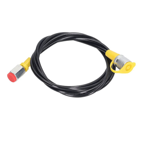 Heavy Duty Hydraulic Pressure Test Hose 2m 6ft 630Bar With PU Sheath Pro Grade Flexible Hose M16x2 Fittings And BSP One Quarter Inch Connector