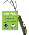 Hand Cultivator Rake Tiller Tool With Stainless Steel Tines For Pro Grade Rugged Strength And Rust Resistance Ergonomic Handle
