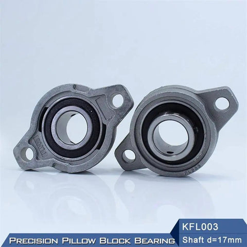 KFL003 Bearing Housings Mounted 17mm Shaft Zinc Alloy Pillow Block Flange Bearings Ball 10 Piece Lot 52100 Chrome Steel Heavy Duty Industrial Machinery Parts D Type Coating Ensures Smooth Extended Life Reliable Keeps Stuff Running Smooth Ready. 17mm pillow block flange bearings