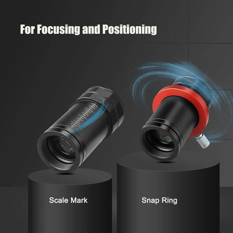 Scale Mark and Snap Ring on 1.23MP Go To Auto Guiding Camera For Astrophotography With 1280x960 1/3 Inch CMOS Sensor