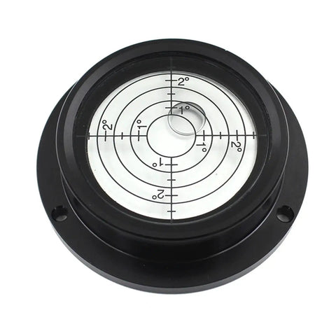 Pro Shop Grade 70Mm Metal Bubble Level Balancer With Mounting Holes For Construction Machinery And Cloud Platforms Built Tough Dead On Precision Spirit Tool In Black And Green, top view of the precision spirit level.