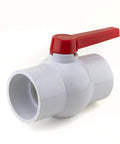 PVC Shut-Off Ball Valve 3 Inch Schedule 40 150 PSI ASTM Socket Heavy-Duty uPVC Body for water systems