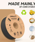 Hyper PLA Filament 1.75mm 1 Kg Spool Black for fast 3D printing, eco-friendly with corn starch, fits most FDM printers