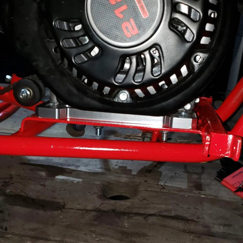 Adjustable Mini Bike Mounting Plate Adapter Bracket For 79Cc 97Cc 100Cc Coleman CT100U CC100X Baja DoodleBug DB30, side view