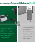 Comparison of transformer-powered gateway and WiFi Sprinkler Timer With Brass Inlet For Outdoor Lawn And Garden App Control.