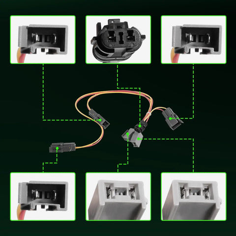 Ford Mustang Power Window Motor Front And Rear Driver Side Direct Replacement For 1994 Through 2004 With OE Style Mounting Easy Install Replaces 1R3Z7623395-AA And F6ZZ6323394-AA wiring connections
