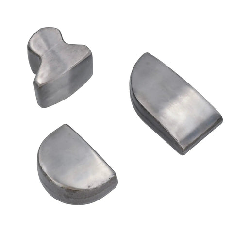 Metal dollies from 9 Piece Panel Beating Set For Auto Body Dent Repair With Hickory Handle Hammers And Dollies In A Blow Mold Case Pro Grade Heavy Duty Kit For Quick Dings And Minor Dents Fixes At Home Or Shop.