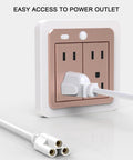2ft LED Tube Light Power Cord With 3 Prong US Plug For T8 And T5 Integrated Fixtures, easy access to power outlet shown