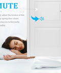 Automatic Rope Spring Door Closer For Home And Bedroom Nail Free Punch Free Install Quiet ABS And Steel Wire Construction in use