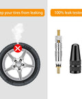 Valve Core Kit 21 Piece Set With 10 Brass Valve Cores 10 Stem Caps And Remover Tool For Bikes Motorcycles Cars Trucks ATVs Lawn Mowers And More