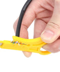 Cable Repair Tool Kit With Wire Strippers And Tester Portable Pro Grade Wiring Set For Electrical Projects All In One Heavy Duty Hand Tools Industrial Supply Kit For DIYs And Pros yellow wire stripper
