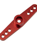 Red CNC 25T servo horn double arm for RC cars, fits Futaba Savox Power HD HSP MG Traxxas Axial Tamiya HPI WLtoys SCX01
