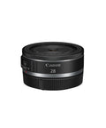 RF 28mm F2.8 STM Pancake Lens For Full-Frame Cameras wide-angle RF mount prime product shot on white background