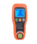 FTVOGUE Stud Finder Wall Scanner, ABS Electronic Stud Detector with LCD Backlit Display, showing detection modes and settings.