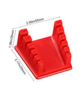 Two Pack Silicone Soldering Stand With Five Slot Magnetic Wire Holder And Soldering Iron Clamp, Red, 2.56in x 2.17in ABS