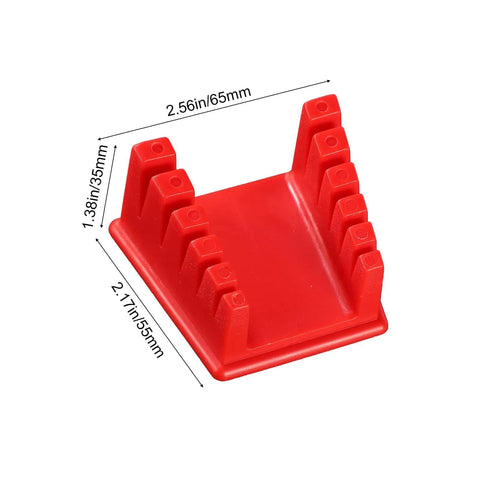 Two Pack Silicone Soldering Stand With Five Slot Magnetic Wire Holder And Soldering Iron Clamp, Red, 2.56in x 2.17in ABS