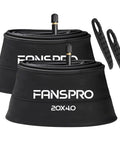 Two Pack 20 Inch Fat Bike Tubes 20X4 Heavy Duty Butyl Inner Tubes With 32mm Schrader Valve For E Bikes And Mountain Bikes Includes Two Tire Levers For Quick Repairs