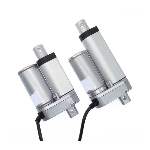 Heavy Duty Linear Actuator Delivers Badass Electric Push Pull Power Smooth Zero Drama 24 Volt Dc motors with mounting brackets.