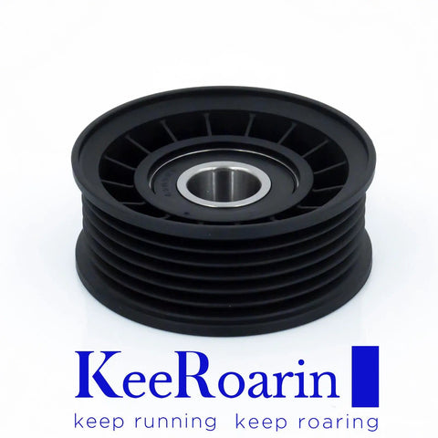 Top Tier Belt Idler Pulley 38009 Tensioner For Chevy Silverado GMC Savana Dodge Dakota Replaces 12552360 OEM Fit Steel Bearing Auto Parts black ribbed pulley with steel bearing
