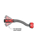 Rechargeable Neck Light 350 Lumens Pivoting Heads Red Hands-Free Comfort-Fit ABS Band 70-Degree Beam Adjustment side view
