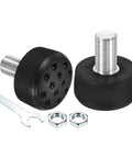 Rugged Rubber Roller Skate Stopper Brake Block With Bolt Holes Adjustable Toe Stop For Roller Skates Indoor Outdoor Use Black