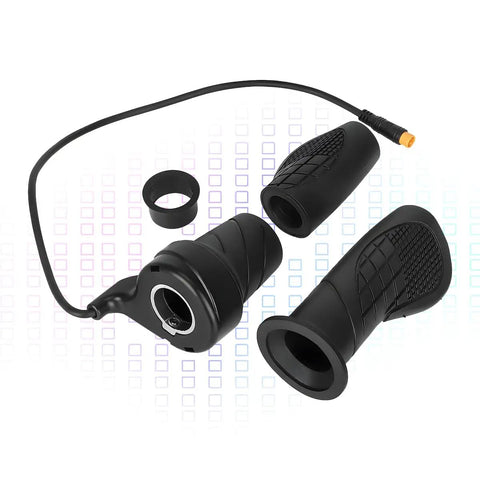 Half Twist Throttle For Electric Bikes Waterproof Thumb Throttle Handle Grip Ergonomic Grip With Slick Feel For 36V 48V 72V Ebikes Speed Control Handlebar Replacement For Ebike Motorcycle Scooter