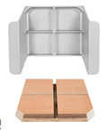 4 Inch Setback Jack Plate For Outboard Motors Up To 35 HP Cast Aluminum With Wooden Mounting Block Manual Transom Jack Plate in gray and wood