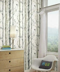 Room interior featuring White Birch Trees Peel And Stick Wallpaper Vinyl 12 Ft By 9 Ft Made In USA Easy To Apply No Water Needed No Mess
