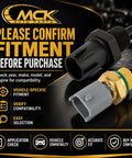 Heavy Duty Coolant Temperature Sensor For Chevrolet Trax Engine Temp Monitor showing sensor connectors for vehicle fitment confirmation.