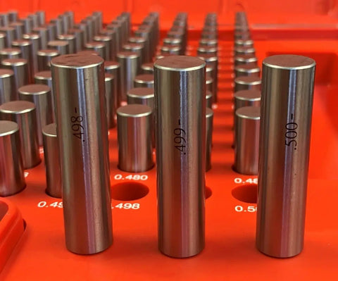 440 Piece M1 And M2 Pin Gage Set From.061 To.500 Inches With Class ZZ Tolerance For High Accuracy Measuring In Precision Machining Tools For Pros And Hobbyists, steel pin gages in case