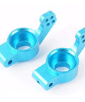 Blue aluminum steering hub from Beefed Up Aluminum Steering Knuckle Hub Mount Upgrade 102010 102011 102012 for 1/10 RC cars.