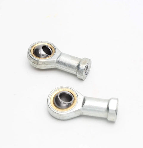 10mm Bore Self Lubricating Rod End Bearing, Female Thread, Right Hand, 2 Pack, Metal Joint For CNC Machines, Machinery, Power Tools, Automation Equipment, two metal bearings